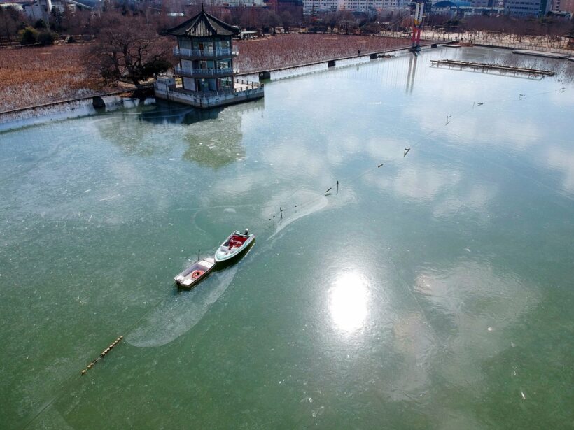 2018.02.06. 너무 추웠다, 덕진연못.