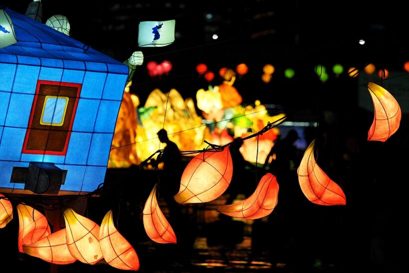 초파일을 앞둔 어느날의 퇴근길.