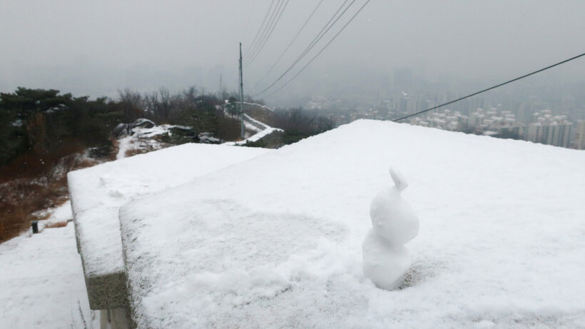 출근길의 눈보라, 점심시간의 설경, 그리고 미끄러짐 @경복궁, 인왕산